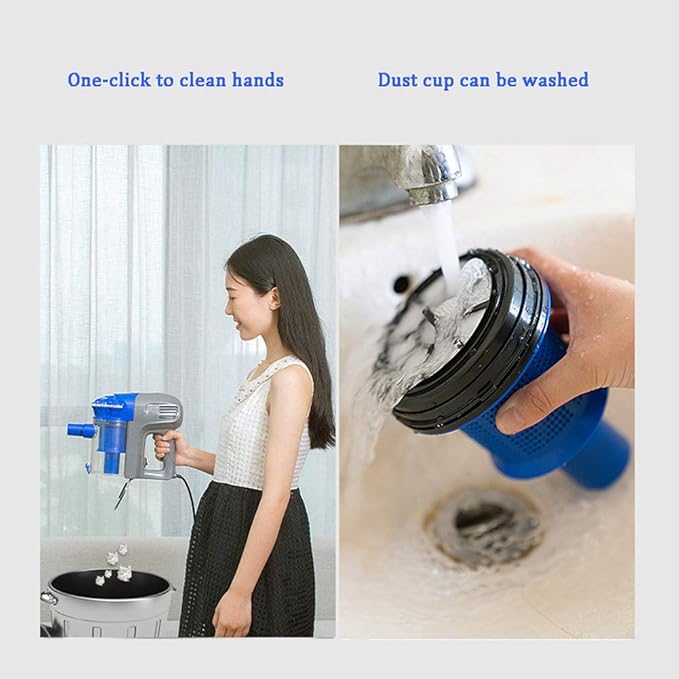 Stick Vacuum Cleaner 2 in 1 Upright Handheld Vacuum 13KPa Powerful Suction Multi cyclonic Function for Carpet Car Pet Hair