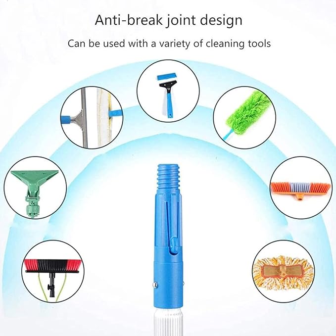 Window Cleaning Pole Water Fed Telescopic Brush Extendable Cleaner Conservatory Roof Suitable Cleaning Photovoltaic and Solar Panels Conservatory roof Cleaner30cm Brush Head4m/13.1ft