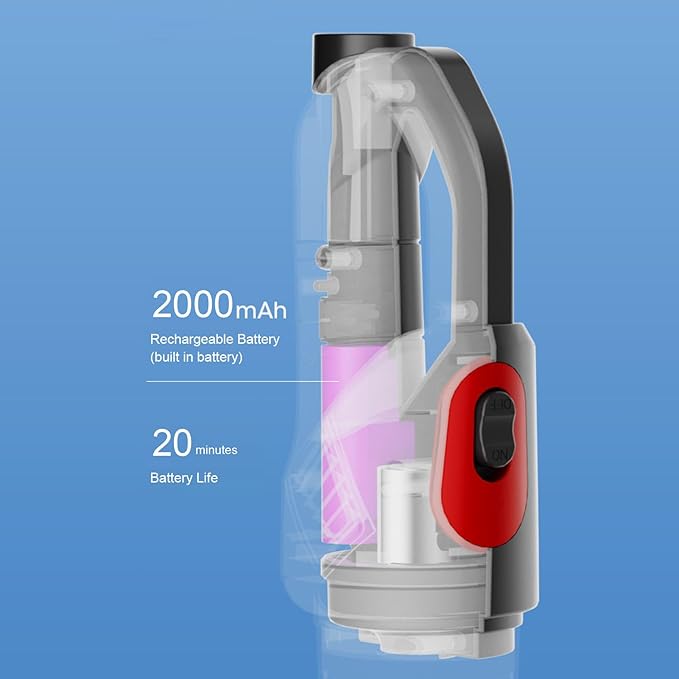 Marhynchus Cordless Vacuum Cleaner Mop Combo Stick Vacuum Cleaner Mop Combo 4000pa Suction 200mm Inlet 20min Runtime with 4+1 Cleaning Configurations for Home Floor Car