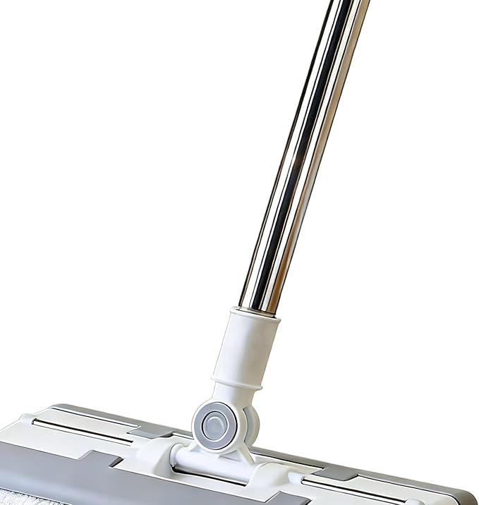 Mini Mop - Clip Design Desktop Mop | Zero Touch No Wash Mops 44 Inch Automatic Cloth Changing Cleaning Tool for Home Kitchen Bathroom Living Room Hardwood Tile Laminate Flooring Marble Floors