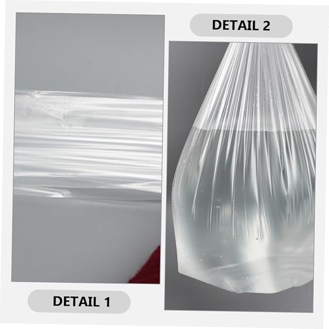 Kichvoe 6 Rolls Thickened Trash Bags for Bathroom and Bedroom 45x50cm Disposable Flat-top Garbage Bags Tear-resistant Home Wastebasket Liners Multipurpose Kitchen and Household Use