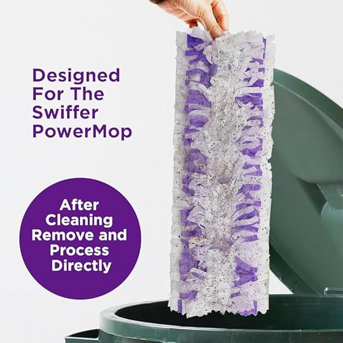 Replacement for S.wiffer PowerMop Disposable Mop Pads Multi-Sided Cleaning Compatible with S.wiffer PowerMop for All Safe Floors25 Count