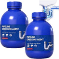 Multi-purpose Drain Cleaner 10.6oz/300g Professional Strength 15 Min Fast Acting Clog Remover for Kitchen Sink Shower Tub Toilet Safe for All Pipes (PVC/Metal) Plumbing Solution (2pc)