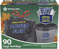 Compatible with Member's Mark 39 Gallon Power-Guard Drawstring Yard Trash Bags (90 ct.)