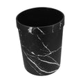 GLEAVI Elegant Marble Pattern Trash Can Medium Wastebasket for Office Bathroom and -Saving Design for Modern Interiors Versatile Garbage Bin for Home Use