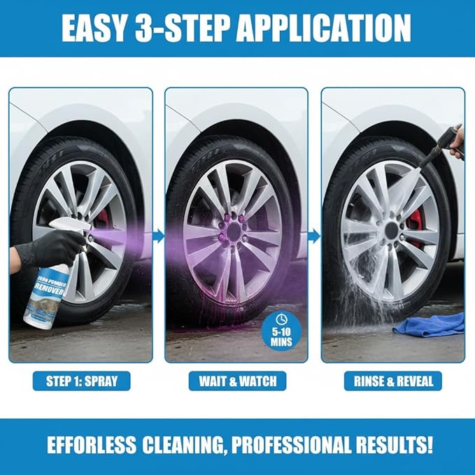 2026 New Multi-functional Quick-acting Rust Removal Spray Fast-acting Spray to Remove Iron Portable Car Rust Removal for Metal Tools Cars Chains (2PCS)