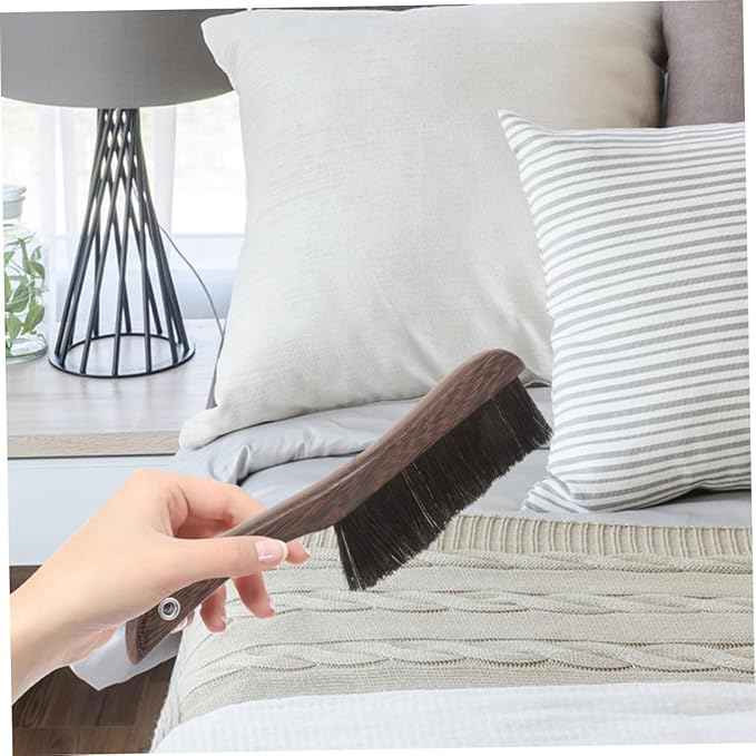 ABOOFAN 2Pcs Wooden Broom Brush Soft Bristle for Outdoor Furniture Household for Keyboards Instruments and Tight Spaces