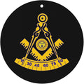 Past Master Masonic Emblem Drive In Freshness: Set Of 4 Car Air Freshener Cards