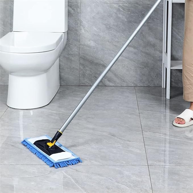 JSEIAJB Flat Mop with Washable Pads Dry and Wet for Hardwood Tile Marble Floor Cleaning
