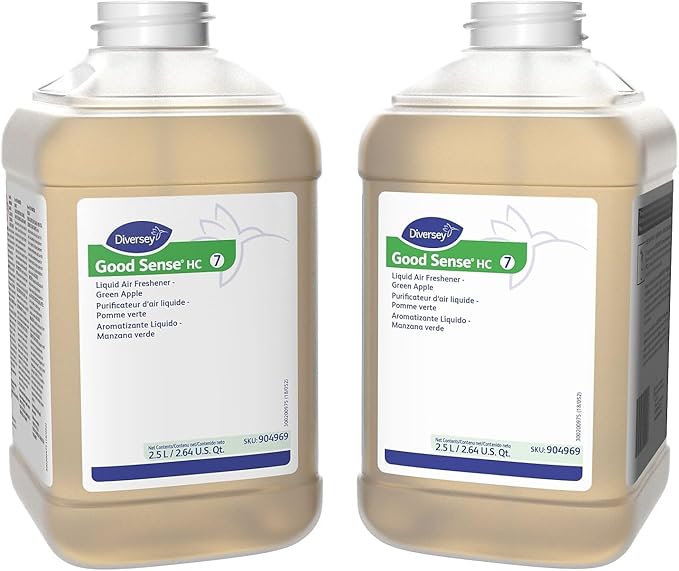 Good Sense HC Air Freshener for Diversey J-Fill Green Apple 2.5 L / 2.64 U.S. Qt. 2/Carton (904969)