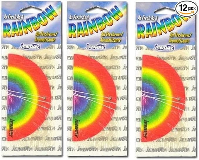 Jenray Rainbow Car Air Fresheners 12/Pack