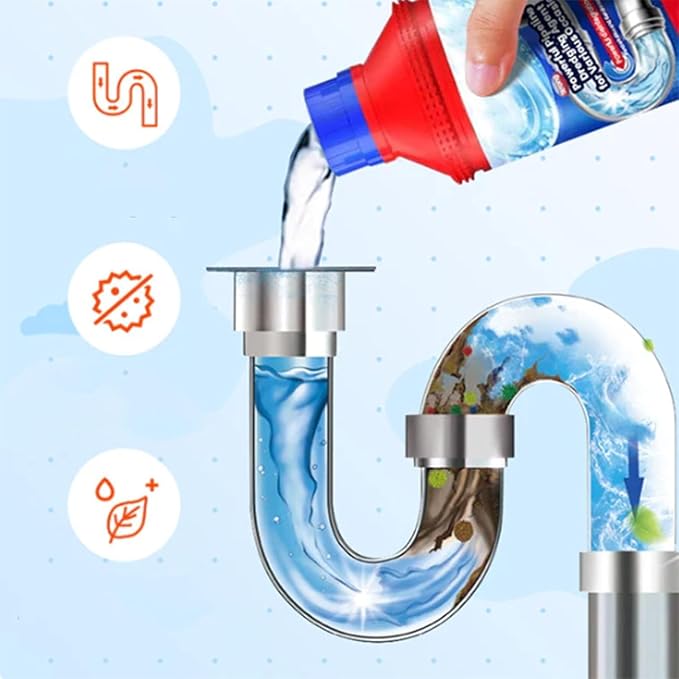 Pipeline Dredging Agent500mlPowerful Pipe Dredge AgentKitchen UnblockerPowerful Pipeline Dredging Agent for Versatile Occasions (2pc)