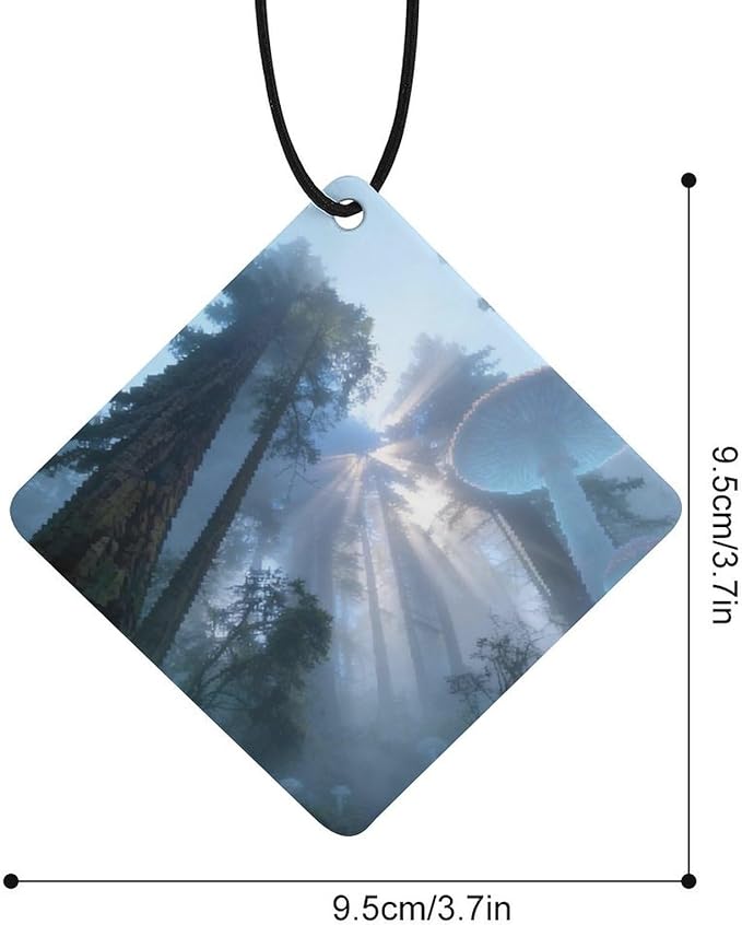 5PCS Car Air Freshener Hanging Personalized Double Sided Tropical Rainforest Car Fresheners Long Lasting New Cars Scents Cute Automotive Freshies for Closets Drawers (tea)