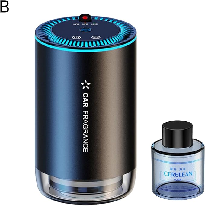 Atmosphere Light Car Supplies Sure Here's A Product Title for Air Freshener Smart Essential Oil Diffuser Atomization Auto On/Off Rechargeable B