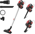 Corded Stick Vacuum Cleaner - 600W Motor 18Kpa Powerful Suction Handheld Vacuum Compatible With INSE I5 For Home Hair &amp Hard Floor Cleaning(RedUS)