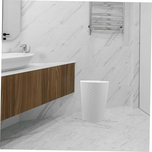 Press Ring Trash Can Bedroom Desk Wastebasket Office Bathroom Waste Bin