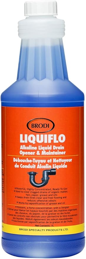 Liquiflo Hair Drain Clog Remover &amp Maintainer Eliminates Odors &amp Biofilm Odor-Free &amp Fumeless Declogger for Hair Grease &amp Organic Build up Safe for All Piping