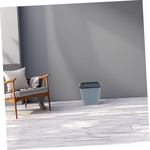 Trash Can Fire Resistant Plastic Office Garbage Can for Home Bathroom and Hotel Versatile Waste Bucket with Reinforced Build and Elegant Design for Dorm Rooms
