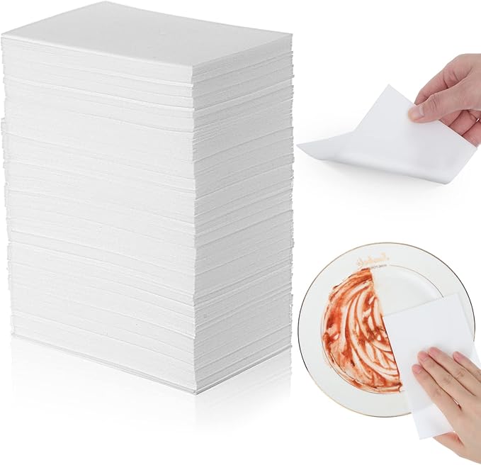 200 Pack Eraser Sheets Disposable Cleaning Sponge Thin Foam Sponge Nano White Eraser Wipes for Bathroom Kitchen Dish Furniture Hard to Reach Places