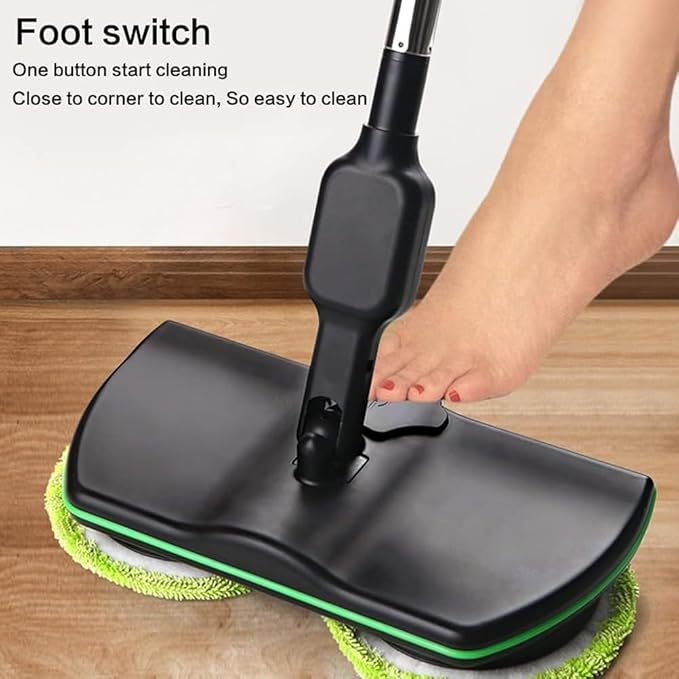 Electric Mop Cordless Electric Spin Wireless Automatic Floor MopHome Handheld Rechargeable Floor Cleaner Polisher for Hard Wood Tile VinylMarble and Laminate Floor
