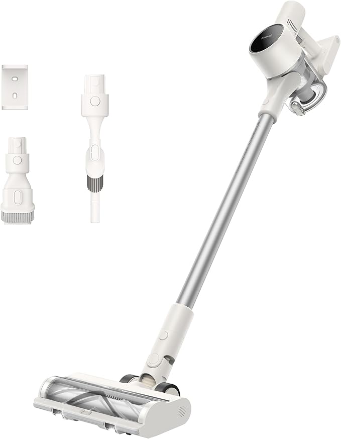 DREAME Cordless Vacuum Cleaner R10 Pure 120AW Powerful Suction Stick Vacuum Cleaner for Home Anti-Tangle LED Headlights Up to 60 Mins Runtime Lightweight for Carpet Hard Floor Pet Hair