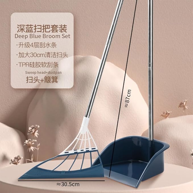 Magic Silicone Floor Broom Dual Use for Wiping and Mopping Non Stick to Hair Three in One Household Silicone Multifunctional Broom EET Floor Cleaner Tool for Home and Bathroom
