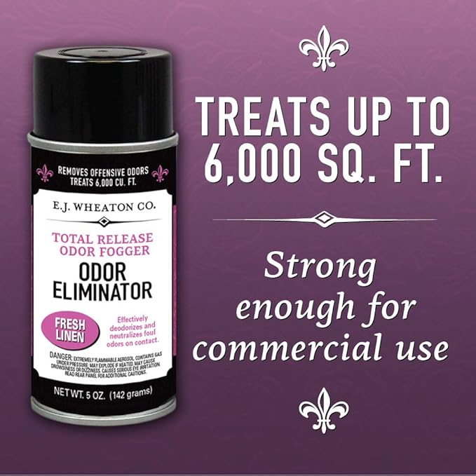 Odor Eliminator Total Release Odor Fogger 3 Pack Effectively Deodorizes and Neutralizes Foul Odors on Contact Fresh Linen (5 OZ)