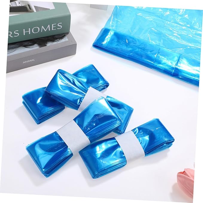 ibasenice 5 Rolls Pe Diaper Pail Trash Bags 260mm X 7m Blue Thickened Disposable Odor-resistant Liners for Diaper Containers Home and Outdoor Use