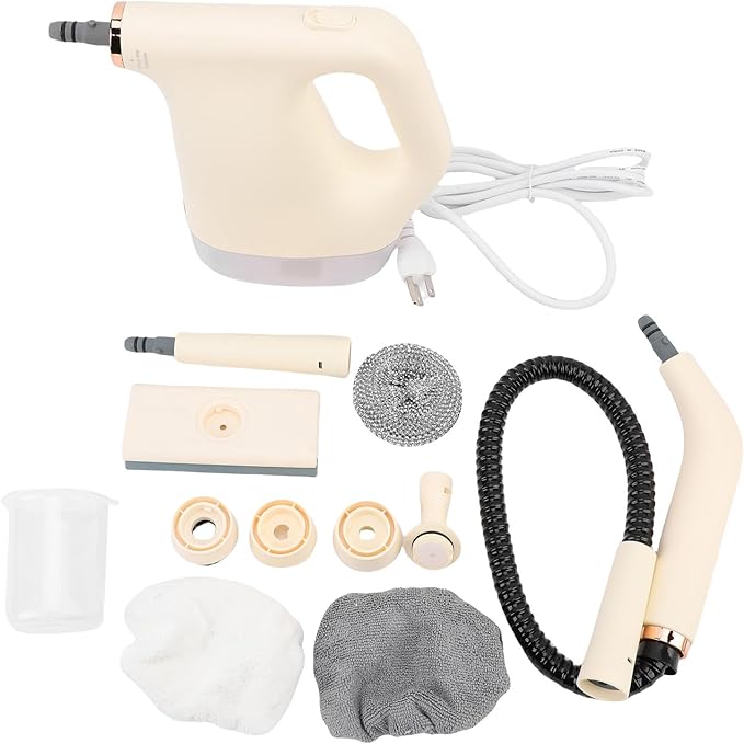 1200W Handheld Steam Cleaner High Pressure Multi Purpose with 450mL Tank for Home Use Car Seats Tile Floor Furniture