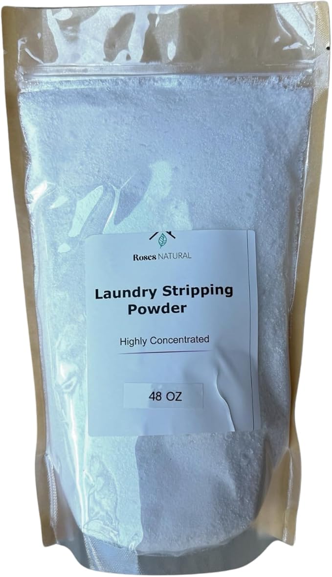 Laundry Stripping Powder Deep Cleansing Odor Elimination Residue-Free 100% Plant-Based (48 oz)