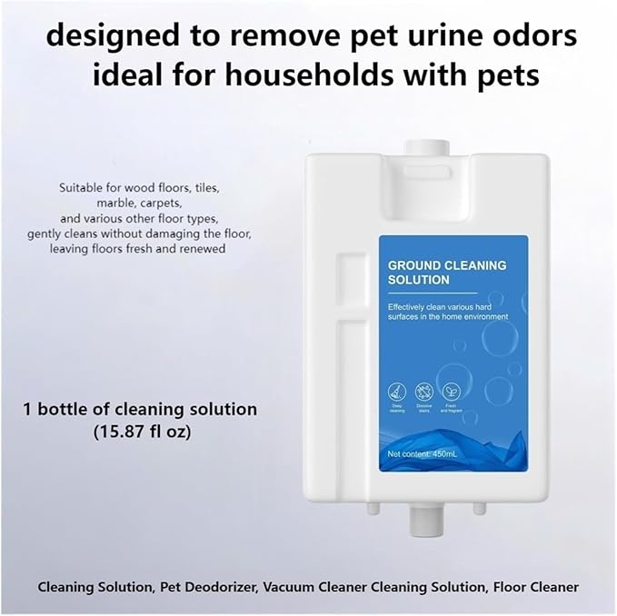 2PCS Vacuum Cleaner Multi-Surface Floor Cleaning Solution (31.74 Fl Oz). Compatible With Dreame L20 Ultra / L30 Ultra / X10 / X10 Plus
