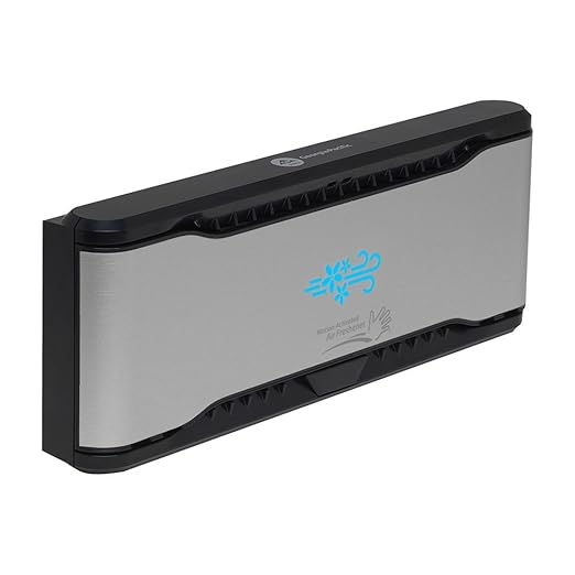 Georgia-Pacific ActiveAire Automated in-Stall Air Freshener Dispenser by GP PRO (Georgia-Pacific) Stainless Finish 56764 9.500 W x 1.170 D x 3.500 H