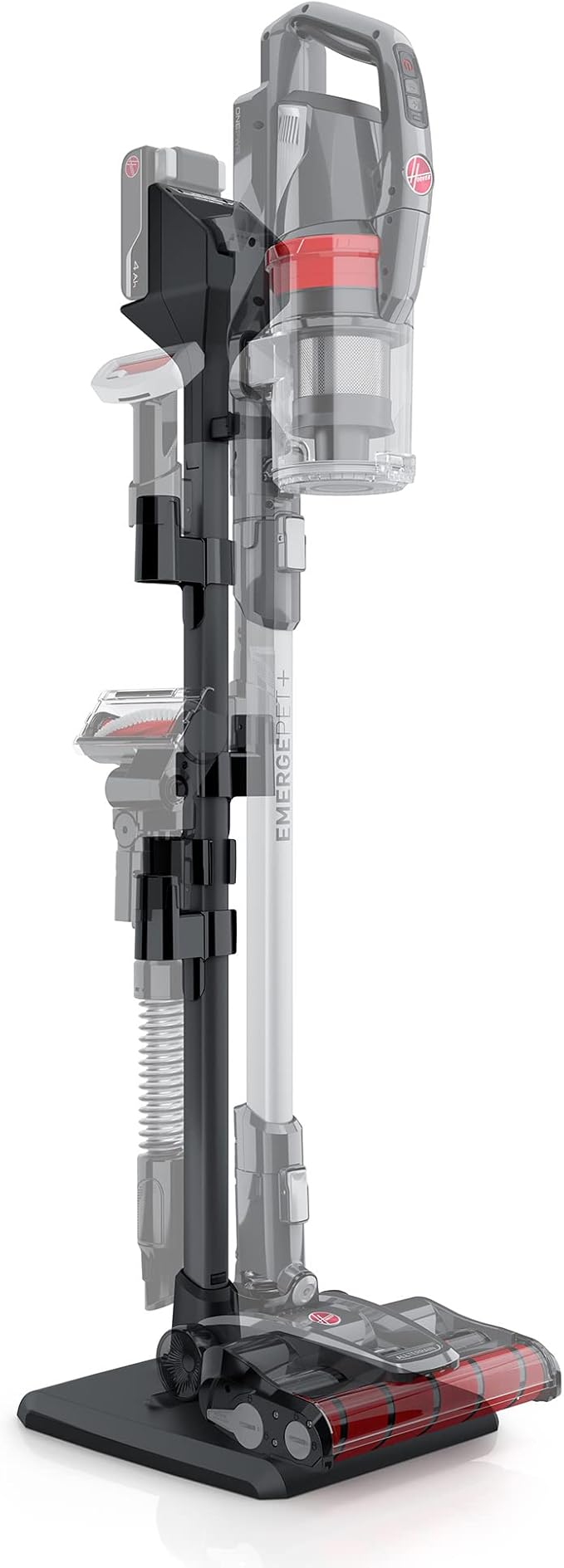 Hoover ONEPWR Tower Charging Stand Battery Charger for Hoover ONEPWR Emerge Stick Vacuums Dual Battery Sequential Charging Tool Organization Emerge Stick Vacuum Charger
