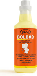 Brodi BolBac Heavy Duty Toilet Bowl Cleaner High-Power 25-30% HCI Formula Fast Lime &amp Rust Removal Fixture-Safe Removes Odor-Causing Build-Up (Pack of 1)