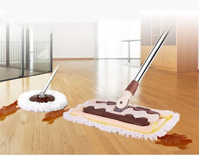 Hardwood Dust Microfiber Floor Mop Reusable Microfiber Flat Mop Cloths/Pads - for Home Kitchen Bathroom Cleaning - Wet Or Dry Usage On Hardwood Laminate &amp Tile