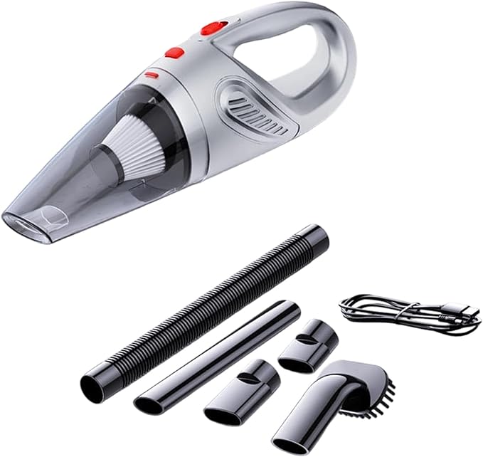 Portable Car Vacuum Rechargeable Car Machine Technology Small Design ABS Texture for Travel Use