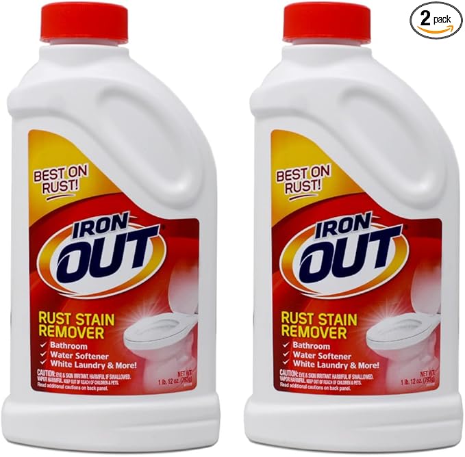 Iron OUT IO30N Rust Stain Remover Powder 1 lb 12 oz Bottle 2 Count