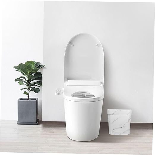 IMIKEYA Decorative Trash Can Waste Basket for Bedroom Kitchen Bathroom Rv Modern Design