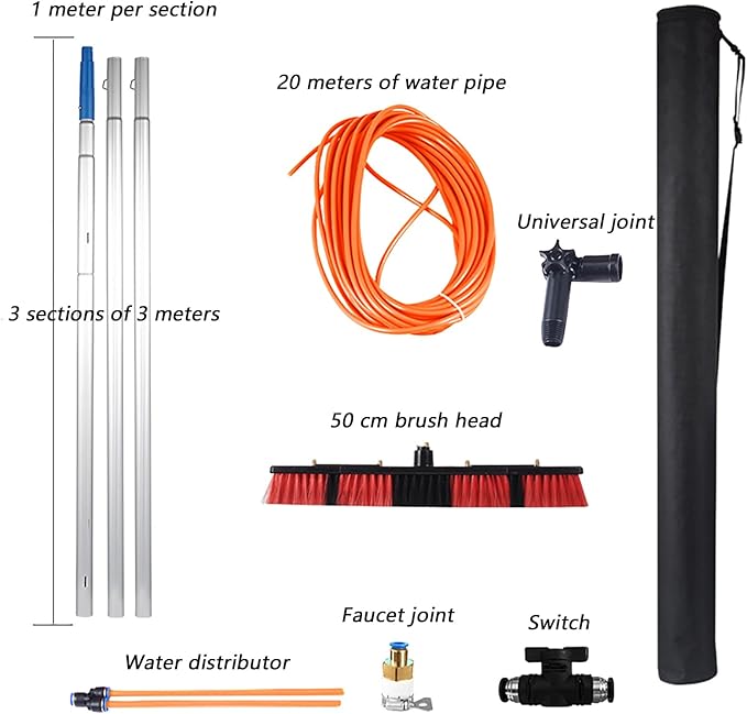 Window Cleaner Window Glass Solar Panel Cleaning System for Window Glass/Solar Panel50cm300cm