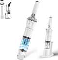 Handheld Vacuum Cordless 25000PA Super Lightweight 1lb with Powerful Suction Charging Dock Car Charger Single Touch Empty and Detachable Dust Cup Portable Mini Car Vac White