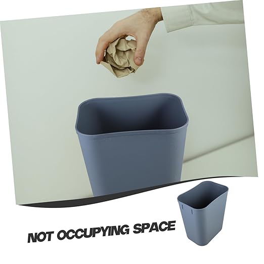 PRETYZOOM Compact Trash Bin Waste Basket for Kitchen Bathroom and Hotel Use Simple Japanese Design No Lid for Household Recycling and Garbage Disposal