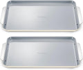 Caraway Non-Stick Ceramic Large Baking Sheet Duo - Naturally Slick Ceramic Coating - Non-Toxic PTFE &amp PFOA Free - Perfect for Baking Roasting and More - Large (18 x 13) - Cream