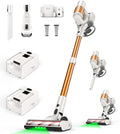 Cordless Vacuum Cleaner 2 Batteries 110 Mins Runtime 580W 48KPA Stick Vacuum with Self-Standing Tangle-Free Brush LED Display Vacuum Cleaner for Home Hardwood Floor Carpet Pet Hair