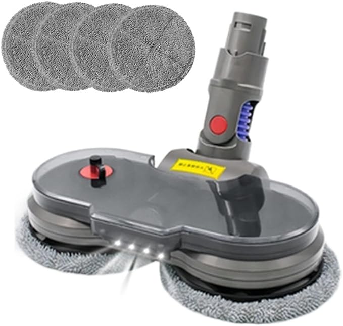 Electric Wet Dry Mopping Head Compatible with Dyson V6 V7 V8 V10 V11 V15 Vacuum Cleaner Mop Attachment with Removable Water Tank (Color : V6)
