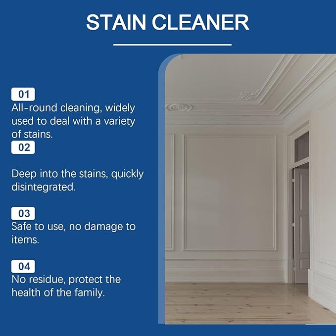 Multi-Purpose Stain Remover Spray - Kitchen &amp Bathroom Cleaner For Grease Dirt &amp Grime(2PCS)
