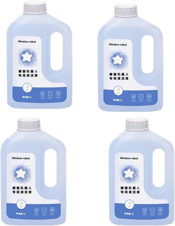 Glass Cleaning Agent Compatible with Ecovacs W1Pro W1S Pro W2 4L Window Cleaning Liquid Wiping Robot