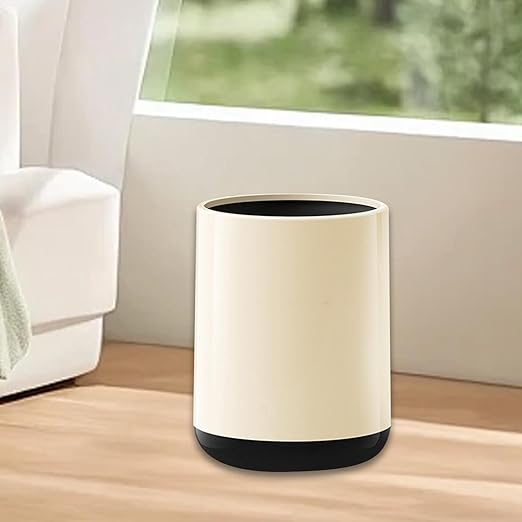 Yajuyi Trash Can Dustbin Office Waste Bin Container Garbage Can Garbage Bin Waste Basket for Nursery Laundry Room Car Under Desk Without Lid