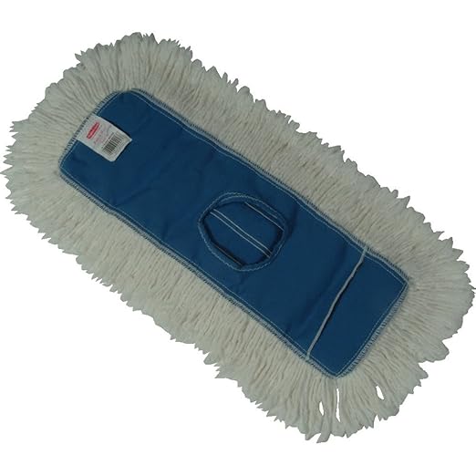 Rubbermaid Commercial Kut-A-Way Dust Mop Blue 36 Heavy Duty Mop for Floor Cleaning Office/School/Stadium/Bathroom