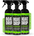 Boat Interior Cleaner Spray Upholstery &amp Vinyl Cleaner to Remove Dirt Grime Spills Fish Blood &amp More - Fresh Scented Safe for Seats Dashboards Leather Plastic - Made in USA