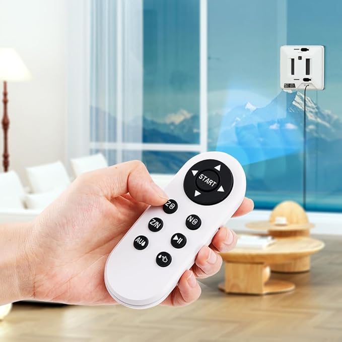 Window Cleaning Robot 3000Pa Suction Auto Water Spray Intelligent Path Planning3 ModesRemote Control&ampSafety Rope–Efficient Glass Cleaner for High-Rise/Frameless/Home Glass with Portable Case